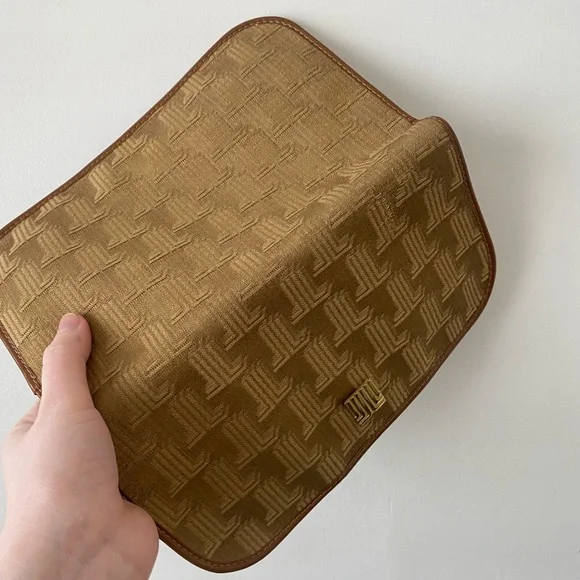 LANVIN Stamped Vintage Clutch Canvas Purse 👛 - Picture 12 of 14